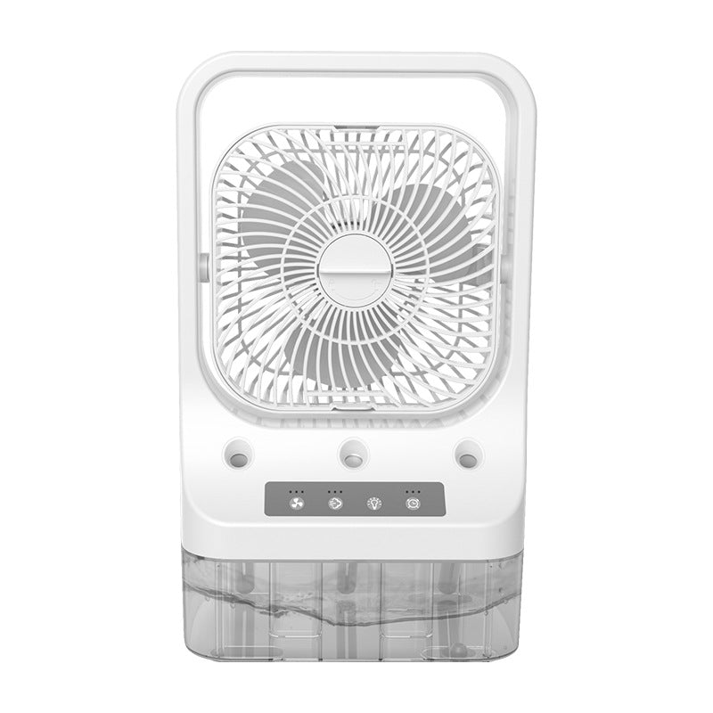 Household Cooling Fan Usb Rechargeable Head Adjustable Air Cooling Water Cooled Air Conditioning Tank Low Noise Air Cooler Fans