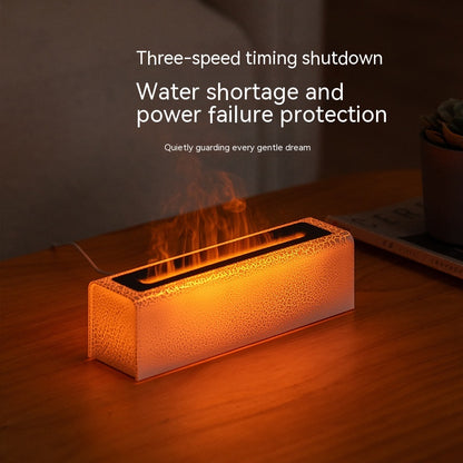 Creative Lava Colorful Flame Aroma Diffuser Desktop Atmosphere Humidifier